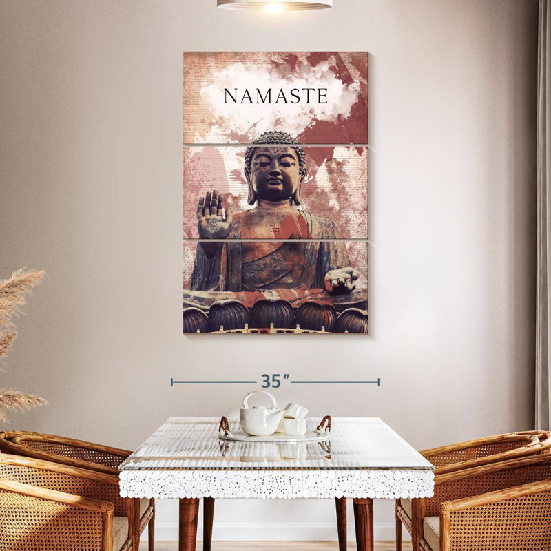 Adella Namaste Buddha Statue, 50" H x 32" W