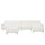 Finnegan 5 Seater Faux Leather Sofa Bed-150163064