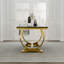 Ensemble de table de salle à manger de luxe 7 pièces blanc et or avec 6 chaises de salle à manger en cuir blanc-1704653883-1704653877-1704653879