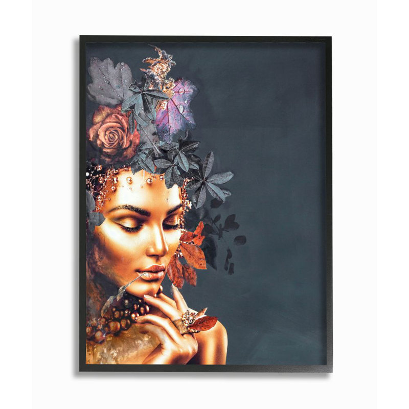 «Elegant Glam» par Daphne Polselli, H 20 po x l 16 po, Giclée encadrée noir minuit