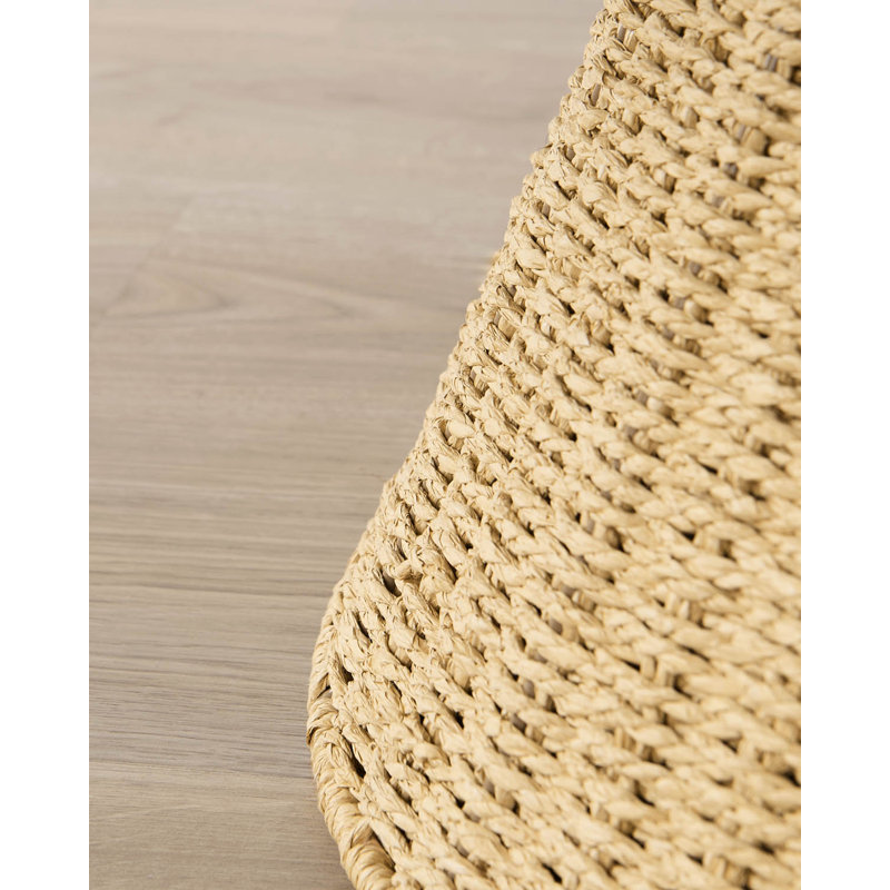 Neutral Knitted Rattan Christmas Tree Collar, 45cm