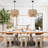 5 - Light Bohemian Natural Rattan Tiered Drum Chandelier with Adjustable Height and Dimmable-837099627-813051941