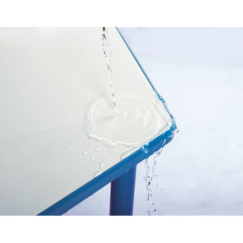 Tableau blanc rectangulaire à hauteur réglable pour 4 étudiants, bleu