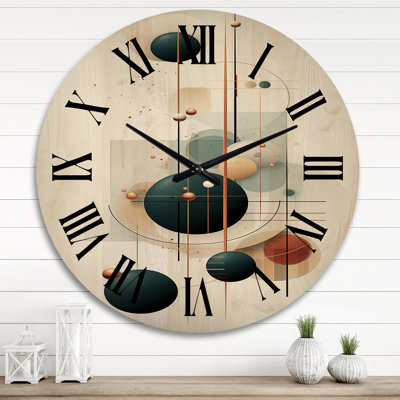 Horloge murale en bois surdimensionnée Sweet Sweet Serenity