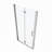 Adjustable Pivot Shower Door - 1/4" Tempered Glass, 8" Handle, Bathroom With Glass 30-31 3/8" Wide,-120954792