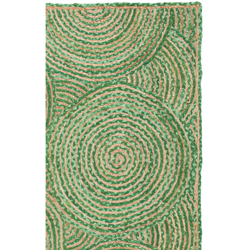 Tapis en jute et coton tissé à la main Cape Cod, Rectangle 8 pi x 10 pi