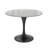 Heatherton 36" Round Dining Table with Sintered Stone Top and Black Steel Pedestal Base Kitchen Table Seats 2-4 Person-533914999