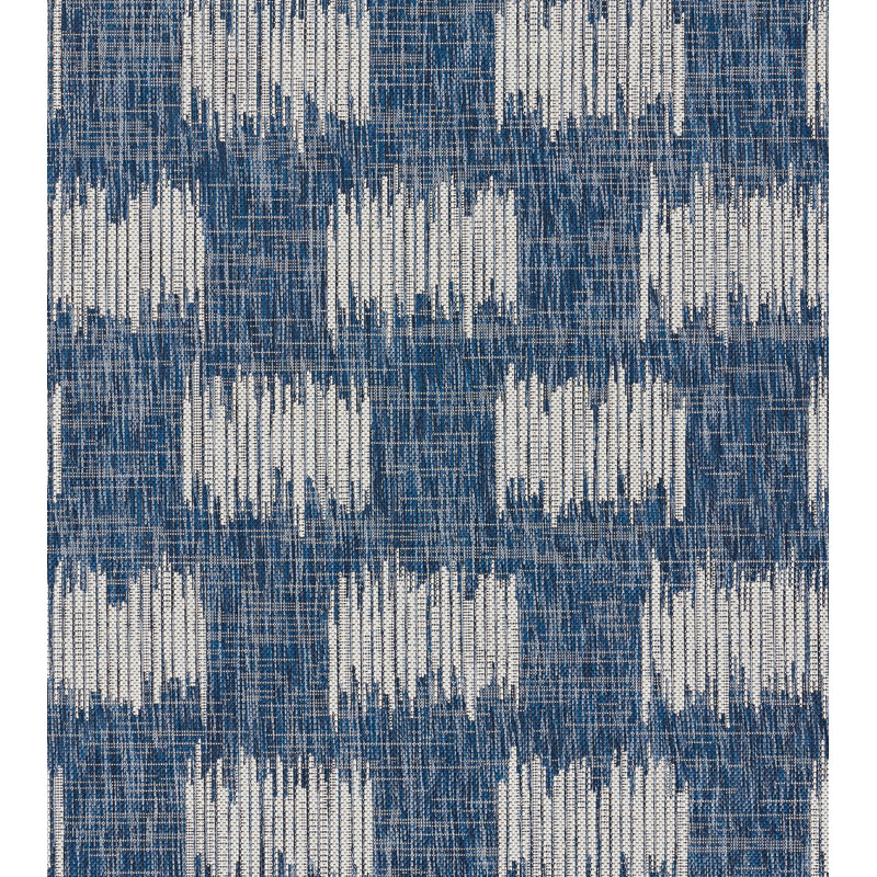 Geometric Indoor / Outdoor Rug, Runner 2' x 6'