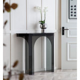 Black Hexagonal Acrylic Console Table