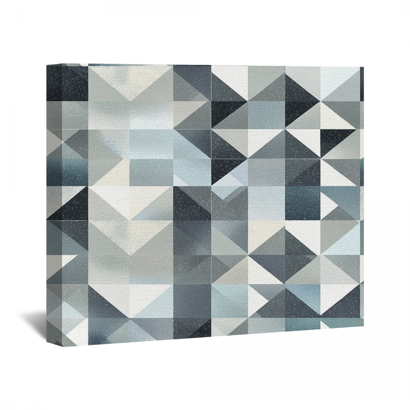 Toile à motif géométrique - Décoration murale abstraite, H 16 po x l 20 po