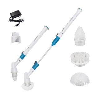 Power Spin Scrubber Electric Household Cleaning Brush Adjustable Extension  Arm Crevice Cleaning Brush With 7 Replacement Heads