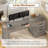 Computer Desk Executive Desk With 3 Drawers, Farmhouse 55" Office Desk With Storage Drawers With Power Outlet For Home Office-229340432