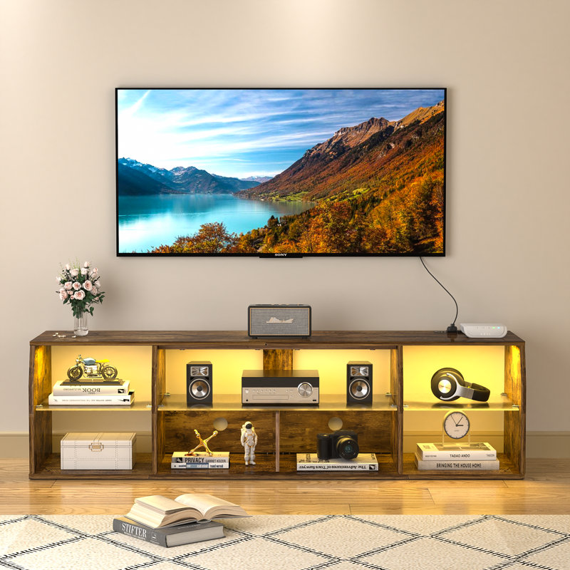 Meuble télé Anabal, Brun, 63"