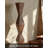 Twisted Rhombus Textured Solid Wood Floor Sculpture With Flat Base