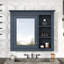 Armoire de rangement murale 30 po x 28 po, armoire de rangement murale pour salle de bain, armoire murale moderne avec miroir