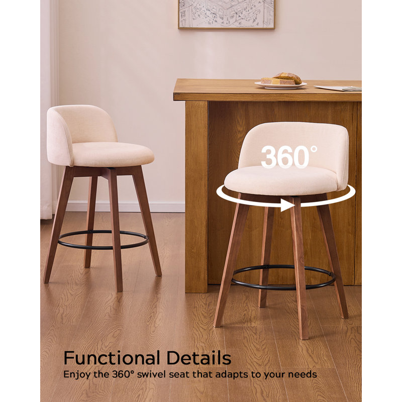 Tabourets de bar 26 po avec chenille, Brun, 3