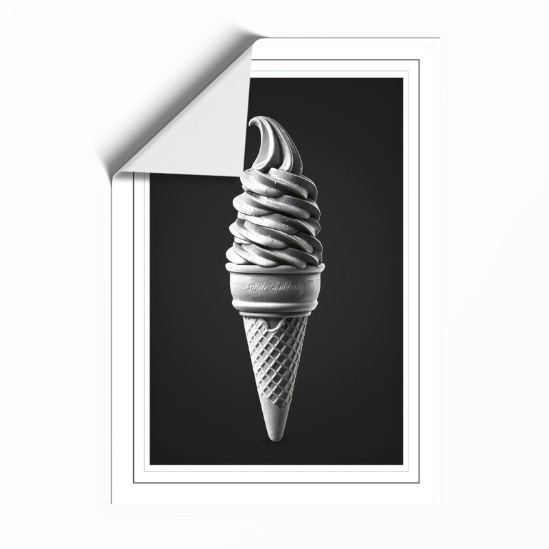Soft Serve Moment Minimalist - Print, Unframed, A4 - 29.7 x 21.0 cm