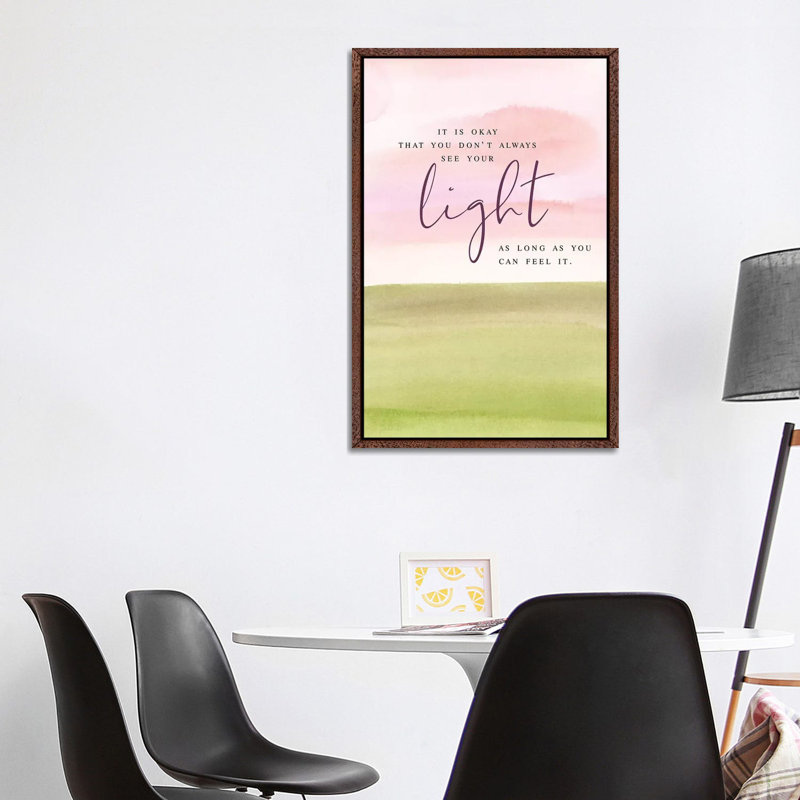 It Is Ok by Stephanie Ryan - Painting on Canvas, 101.6cm H x 66.04cm W x 3.81cm D, Classic Brown Wood Floater Framed