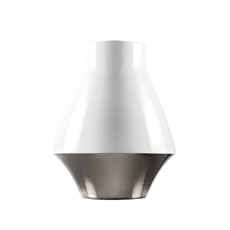 Handmade Table Vase, Platinum