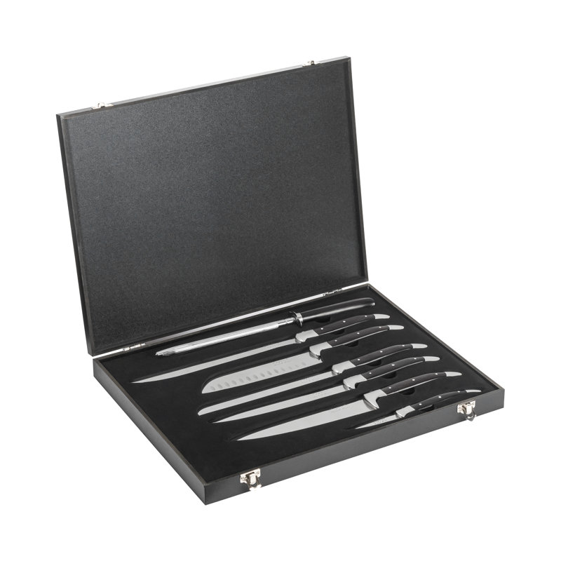 Ensemble de couteaux de cuisine avec aiguisoir Laguiole Connoisseur