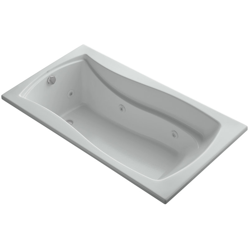 Mariposa 66" x 35.875" Whirpool Bathtub, Ice Gray