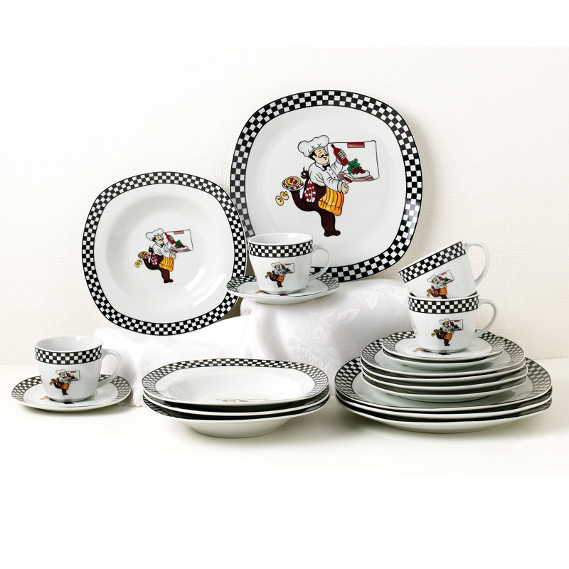 Piece Ceramic Dinnerware Set - Service for 4