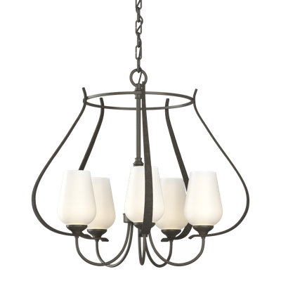 Lustre géométrique à 5 lumières Flora