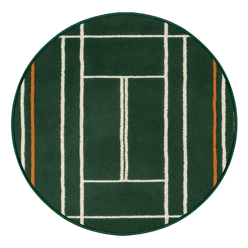  Tapis de tennis lavable, Rond 3 pi x 3 pi