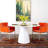 Hamilton Round Solid Wood Base Dining Table