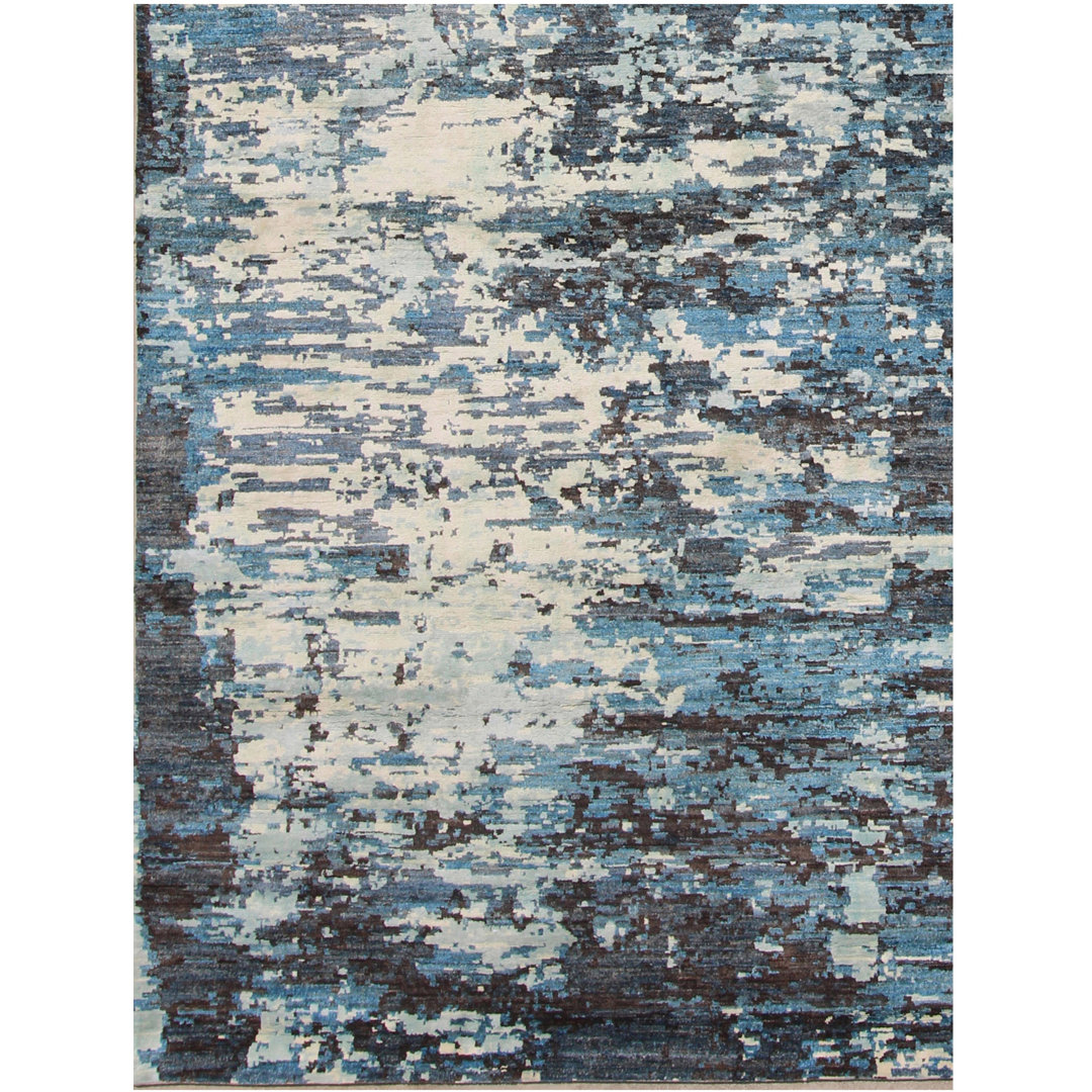 Geometric Hand Knotted 150cm X 209cm Area Rug