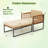 Michaelle Outdoor Lounge Chair with Ottoman