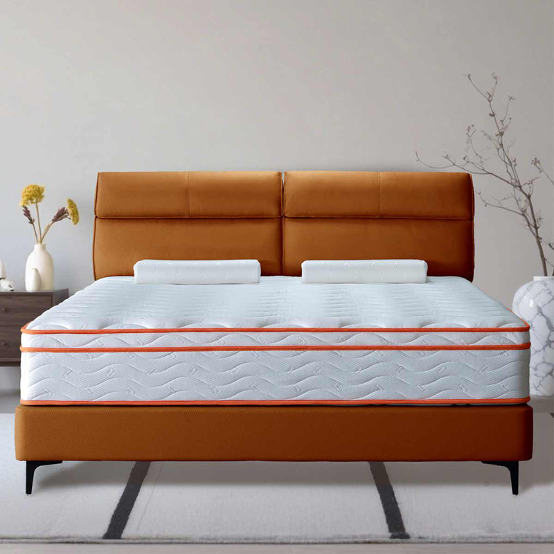 Matelas hybride en mousse à mémoire de forme dans une boîte avec matelas à ressorts ensachés mi-ferme, 12", Lit double