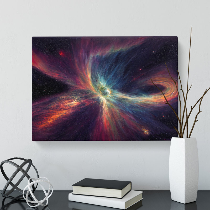 Magnificent Cosmos - Wrapped Canvas Print, 35cm H x 50cm W x 3cm D