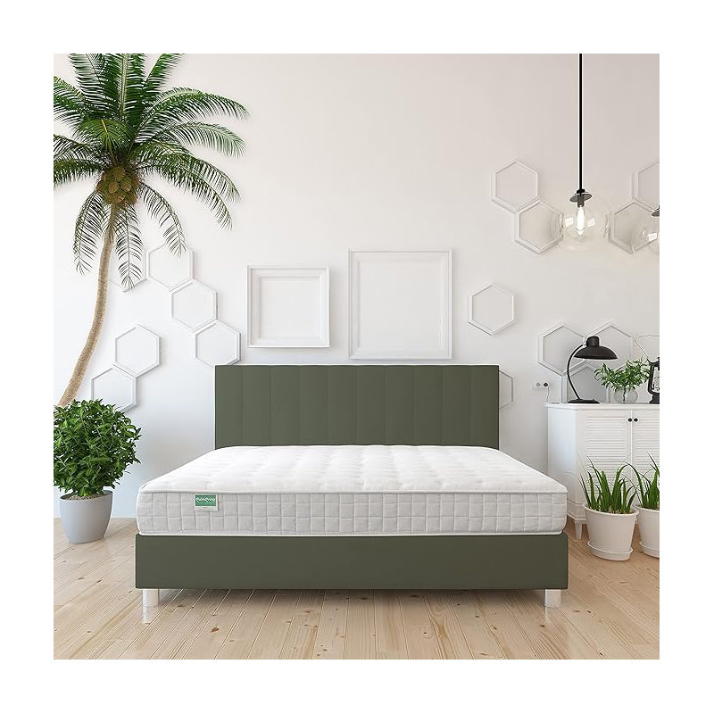 Ellora Mattress - Organic Latex Coconut Coir Firm 2Layered Comfortable Sleep Bed Dust Free, 10", Queen