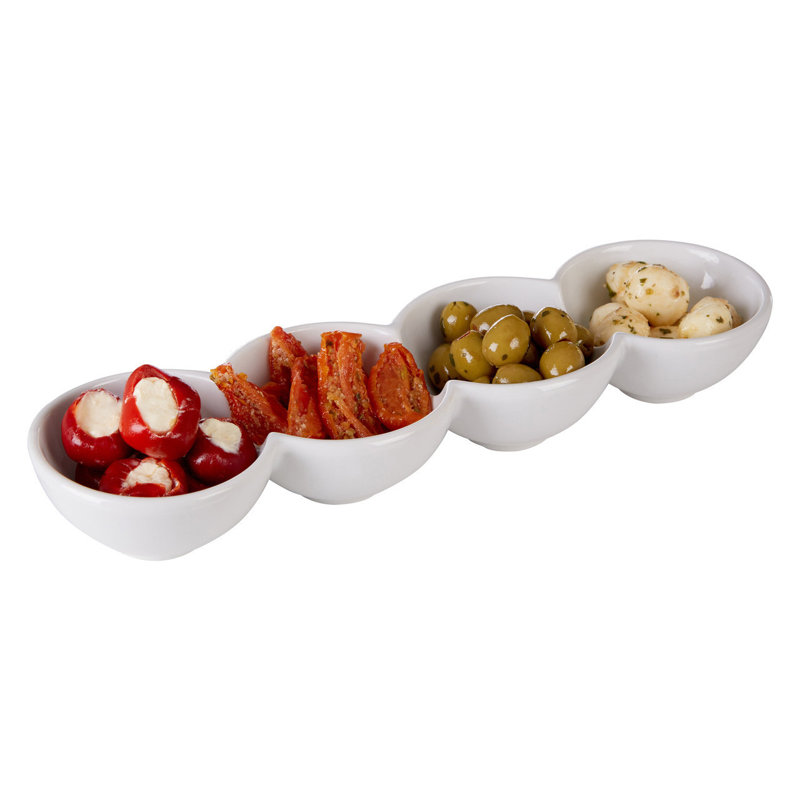 Symple Stuff Briarcliff Porcelain Divided Serving Dish
