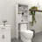 Over The Toilet Rack with 2 Doors and Storage Shelf