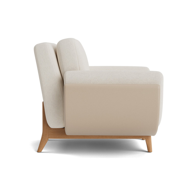 Regatta Chair, Boucle - Cream/Greenwich Leather - Taupe, Natural