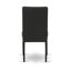 L'ensemble de salle à manger 6 pièces comprend une table de salle à manger rectangulaire avec des pieds en X et 4 chaises rembourrées en tissu de couleur noire avec un banc, finition noire brossée-1536963426-1536963425