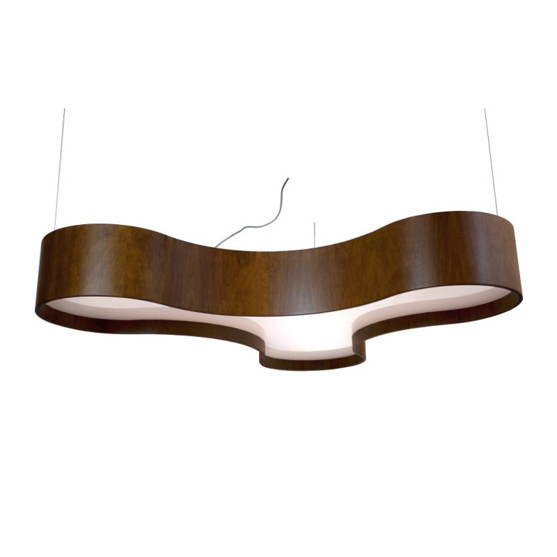 Luminaire suspendu unique à 1 lumière Trevo, Imbuia