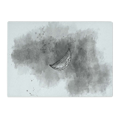 Tempered Glass a Half Moon Chopping Board