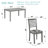 5 Piece Modern Dining Set