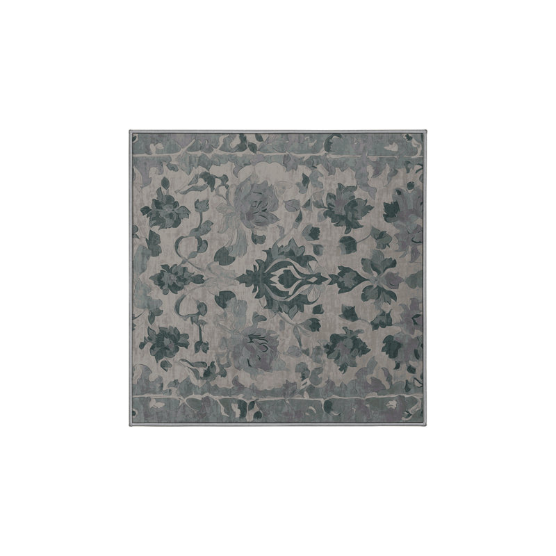Machine Washable Gray Area Rug
