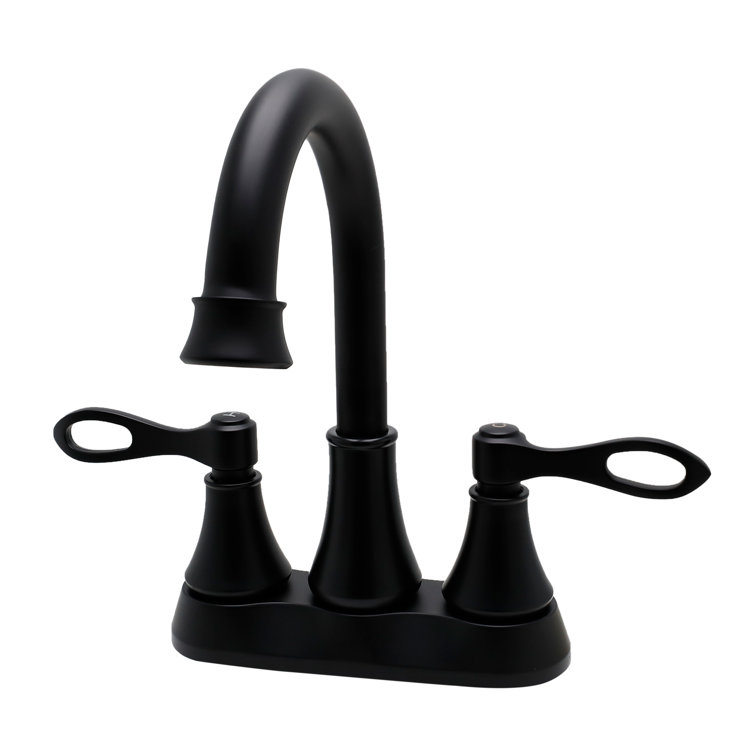 Centerset Bathroom Faucet with Drain Assembly