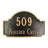 Fitzgerald Standard Two Line Address Sign Plaque-240085943-240085947