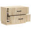 62cm W Manufactured Wood Bedside Table-1352912537