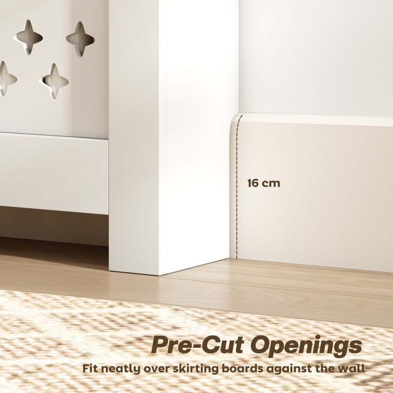 Small Radiator Cover, 37.6"H x 42.5"W x 7.5"D