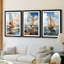 NAUTICAL Series CCACXVVII - Impression sur mesure de qualité supérieure avec mat - 3 pièces-2130651534-2130651528