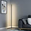 Lampe sur pied de coin Hallur / blanc chaud + intensité variable-1606865362