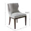 Ensemble de 2 chaises d'appoint Hutton