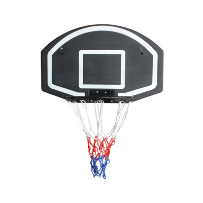 28.5 X 18-Inch Shatterproof Backboard Wall Mounted Basketball Hoop With Folding Basket For Indoor And Outdoor Use